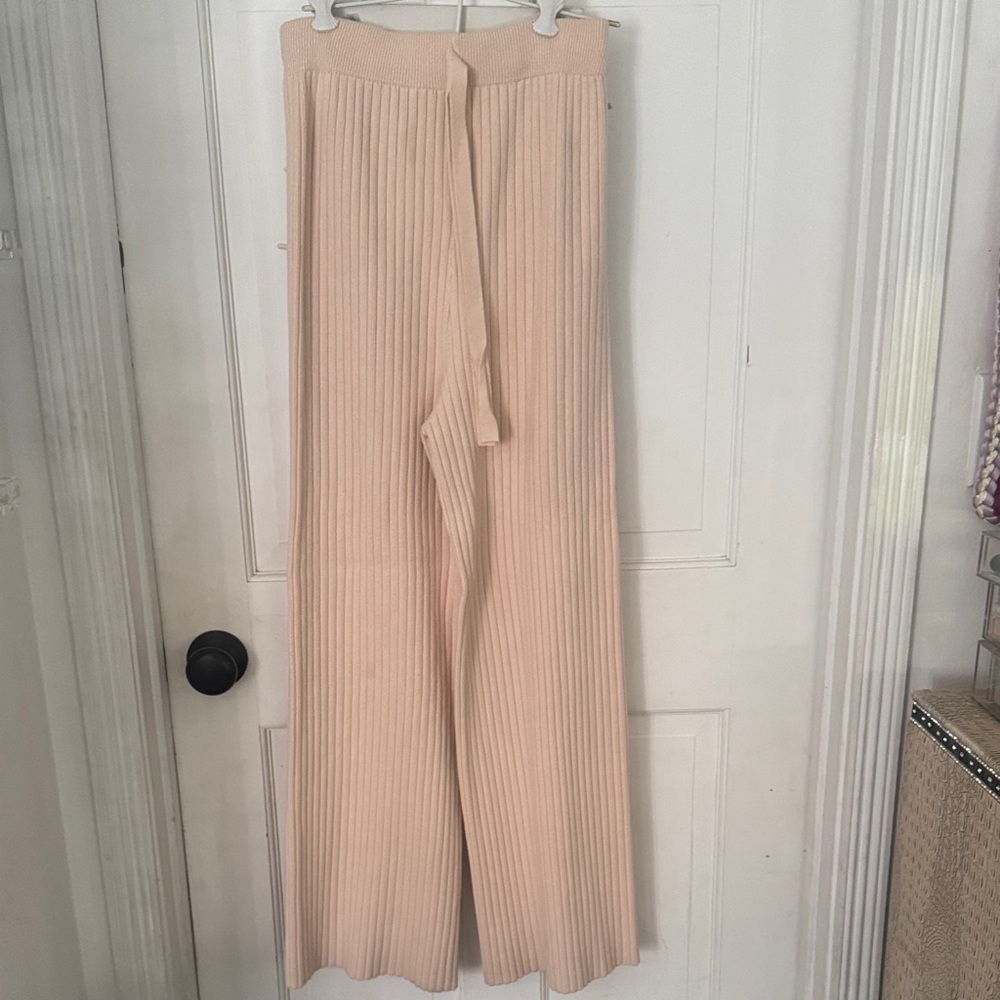 Lulu's Soft Beige Wide-Leg Pants